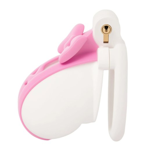 COCKLOCK Nesdick Cage 7.5 x 3.5 cm Weiss / Pink