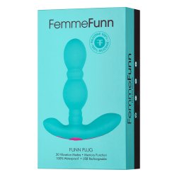 FEMMEFUNN Funn Anal-Plug mit Vibration Türkis