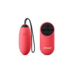 DIVERSUAL Vibro-Ei mit Fernbedienung Rot