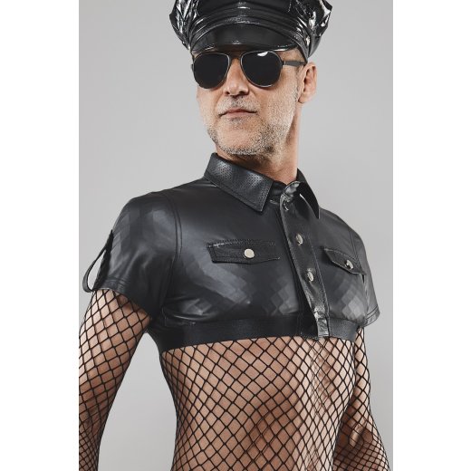 REGNES FETISH PLANET Crop Top Schwarz