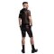 REGNES FETISH PLANET Mesh T-Shirt mit Kapuze Schwarz