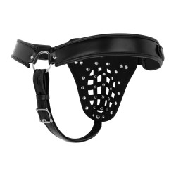 BEDROOM FANTASIES Locked Lust Chastity Briefs aus PU-Leder Schwarz