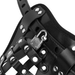 BEDROOM FANTASIES Locked Lust Chastity Briefs aus PU-Leder Schwarz