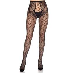 LEG AVENUE Seline Net Crotchless Tights
