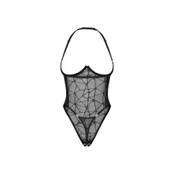 OBSESSIVE Olianna Teddy mit offenem Schritt Schwarz