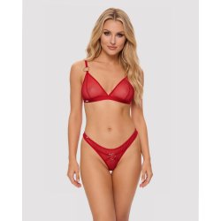 OBSESSIVE Crimessa Dessous-Set 2-teilig Rot