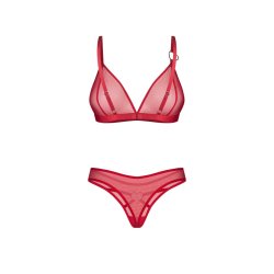 OBSESSIVE Crimessa Dessous-Set 2-teilig Rot
