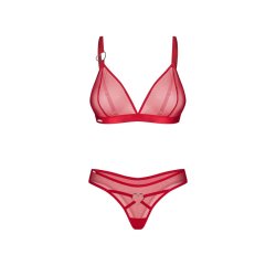 OBSESSIVE Crimessa Dessous-Set 2-teilig Rot