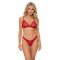 OBSESSIVE Crimessa Dessous-Set 2-teilig Rot