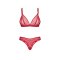 OBSESSIVE Crimessa Dessous-Set 2-teilig Rot