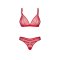 OBSESSIVE Crimessa Dessous-Set 2-teilig Rot