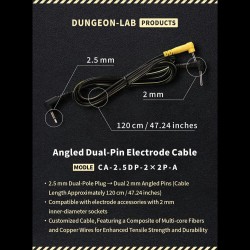DUNGEON LAB Angled Dual-Pin Elektrodenkabel