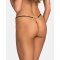 OBSESSIVE Oxaria Thong mit offenem Schritt Schwarz