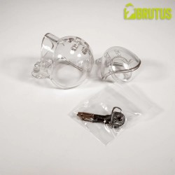 BRUTUS Orb Chastity Cage Transparent
