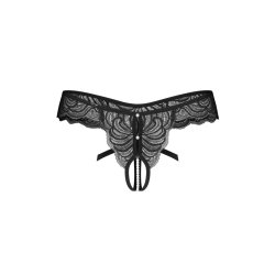OBSESSIVE Trinise Thong mit offenem Schritt Schwarz