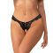 OBSESSIVE Trinise Thong mit offenem Schritt Schwarz