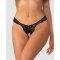 OBSESSIVE Trinise Thong mit offenem Schritt Schwarz