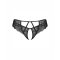 OBSESSIVE Divienne Thong mit offenem Schritt Schwarz