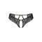 OBSESSIVE Divienne Thong mit offenem Schritt Schwarz