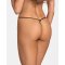 OBSESSIVE Selisme Thong mit offenem Schritt Schwarz