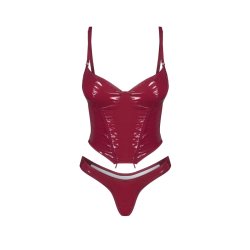 OBSESSIVE Redya Korsett & String Rot