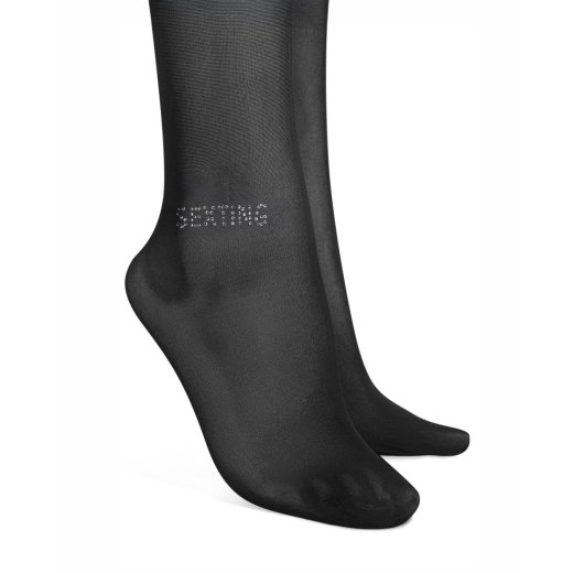 OBSESSIVE Norless Sexy Strumpfhose "Sexting" mit offenem Schritt Schwarz