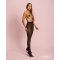 OBSESSIVE Norless Sexy Strumpfhose "Sexting" mit offenem Schritt Schwarz