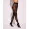 OBSESSIVE Norless Sexy Strumpfhose "Hot Mess" mit offenem Schritt Schwarz