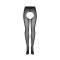 OBSESSIVE Norless Sexy Strumpfhose "Hot Mess" mit offenem Schritt Schwarz