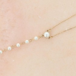 OTAZU Pearl Anklet Fusskette Gold