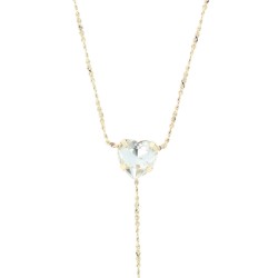 OTAZU Love Crystal Herz Fusskette Gold