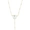 OTAZU Love Crystal Herz Fusskette Gold