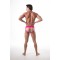 LEADER Sports Mesh Jockstrap Fluorescent Pink