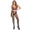 LEG AVENUE Spitzen Crop Top & Leggings Schwarz One Size