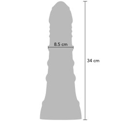 HIDDEN DESIRE EXTREME Inferno Big Boys Dong 34 cm aus PVC Schwarz