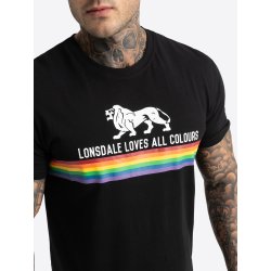 LONSDALE T-Shirt Nelson Schwarz