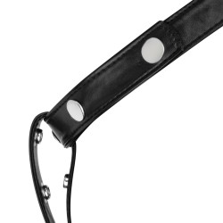 BEDROOM FANTASIES Head Bondage Harness mit Dildo-Halterung Schwarz