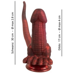 BEASTY COCKS Panthera Double Dildo Ø 4.0 cm Rot