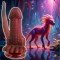 BEASTY COCKS Panthera Double Dildo Ø 4.0 cm Rot