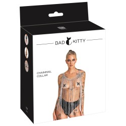 BAD KITTY Kettenschmuck für Oberkörper oder Hüfte Silber