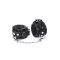 LIEBE SEELE Metallic Shade Wrist Cuffs aus PU-Leder Schwarz