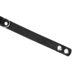 LIEBE SEELE Metallic Shade Collar with Niplle Clamps aus PU-Leder Schwarz