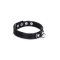 LIEBE SEELE Metallic Shade Collar mit Nippelklemmen aus PU-Leder Schwarz