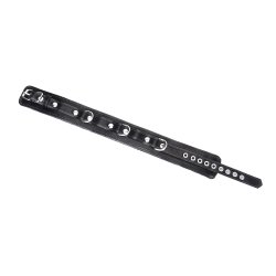 LIEBE SEELE Metallic Shade Collar mit Leine aus PU-Leder Schwarz