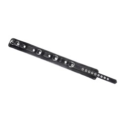 LIEBE SEELE Metallic Shade Collar with Leash aus PU-Leder Schwarz
