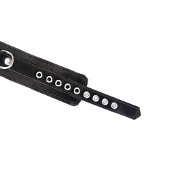 LIEBE SEELE Metallic Shade Collar with Leash aus PU-Leder Schwarz
