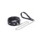 LIEBE SEELE Metallic Shade Collar mit Leine aus PU-Leder Schwarz