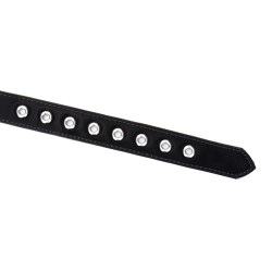 LIEBE SEELE Metallic Shade Ball Gag aus PU-Leder Schwarz