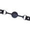 LIEBE SEELE Metallic Shade Ball Gag aus PU-Leder Schwarz
