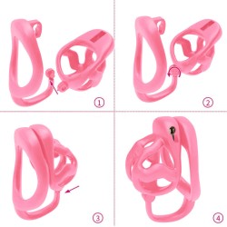COCKLOCK Splitlock Peniskäfig Small 4 x 3.5 cm Pink